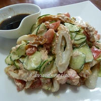 ちくわと夏野菜のツナ和え♪中華風味♪