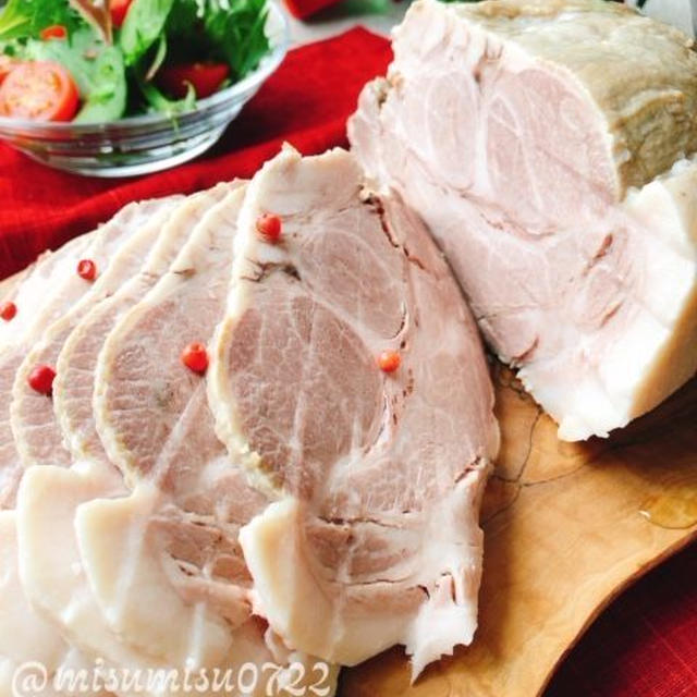 豚肩ロースで茹で豚ハム(動画レシピ)