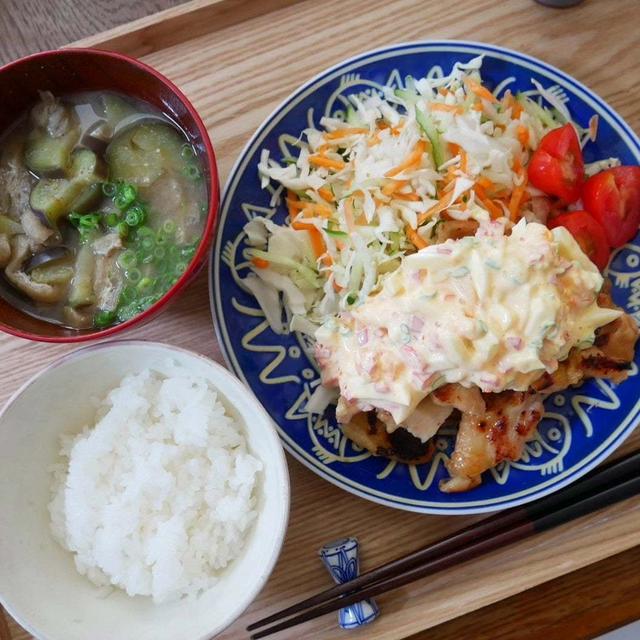 鶏むね肉の鶏南蛮風、いつかの昼ごはん#本日のおうちごはん