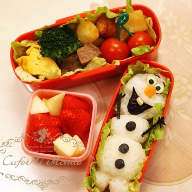 小3女子と幼稚園児リクエスト♡お弁当