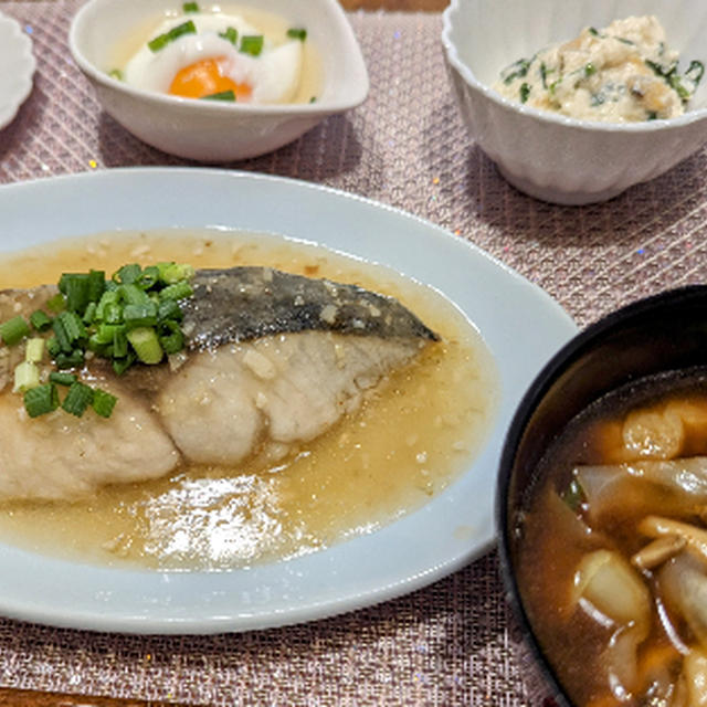 サワラのにんにく生姜煮