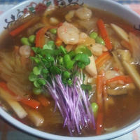 中華三昧 広東風醤油拉麺で、あんかけラーメン☆