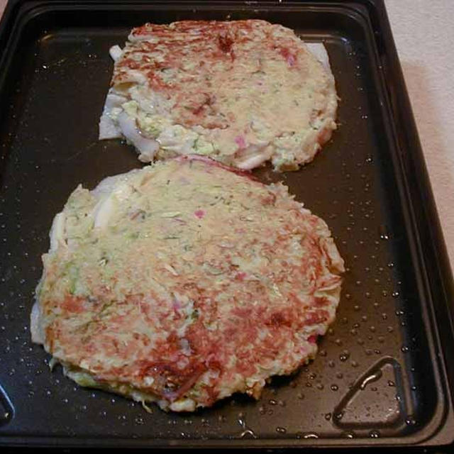 烏賊と豚肉のお好み焼き