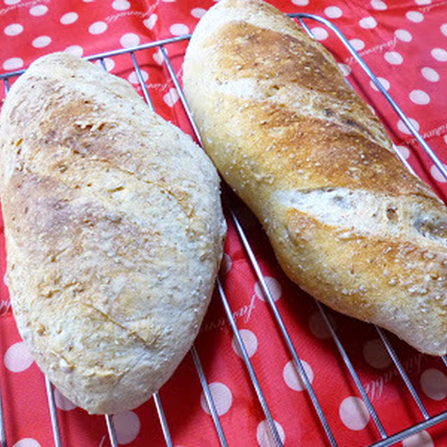 【ドライイースト1.5gのパン】リスドォル＋グラハム粉でバゲット２本♪