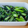 【野菜ひとつ】塩昆布で小松菜の浅漬け