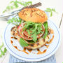 Grilled Cauliflower Steak and Basil Sandwichグリルカリフラワーステーキdeサンドイッチ