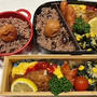 ムニエルとオムレツとひじきとズッキーニのサラダのお弁当