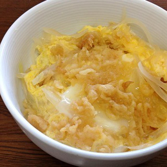 朝から珍しく「天玉丼」
