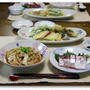アツアツご飯のきのこあんかけ＆天ぷら