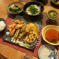 いろいろ天ぷら～の晩ご飯　と　ジューンベリーの実♪
