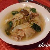 豚肉とキャベツのクミン風味スープ♡とスタバ