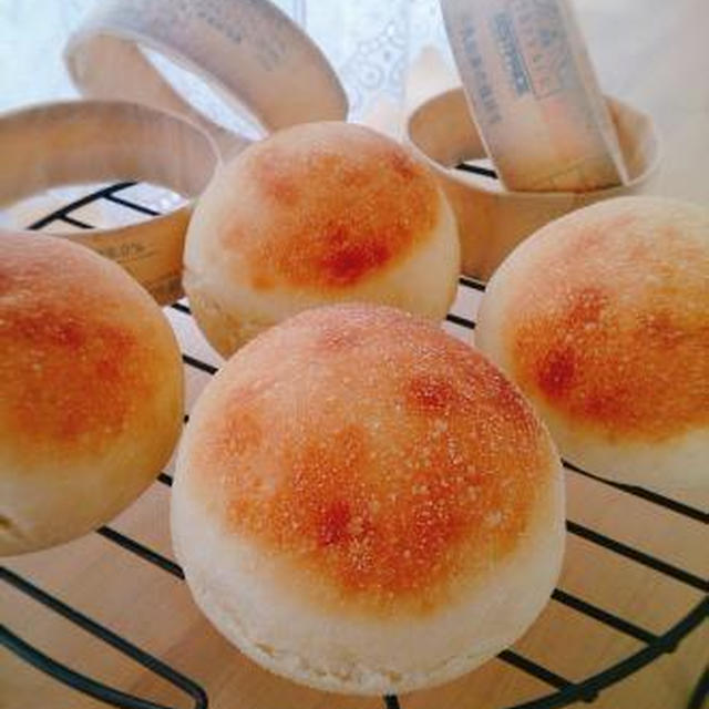 イングリッシュマフィン♪焼きそばサンド・あんバターサンド・クリチりんごジャムサンド♪