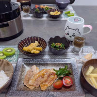 豚肉とピーマン焼きの献立。最近の保存食作成。