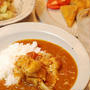 中毒性カレーと春巻きの皮でサモサ