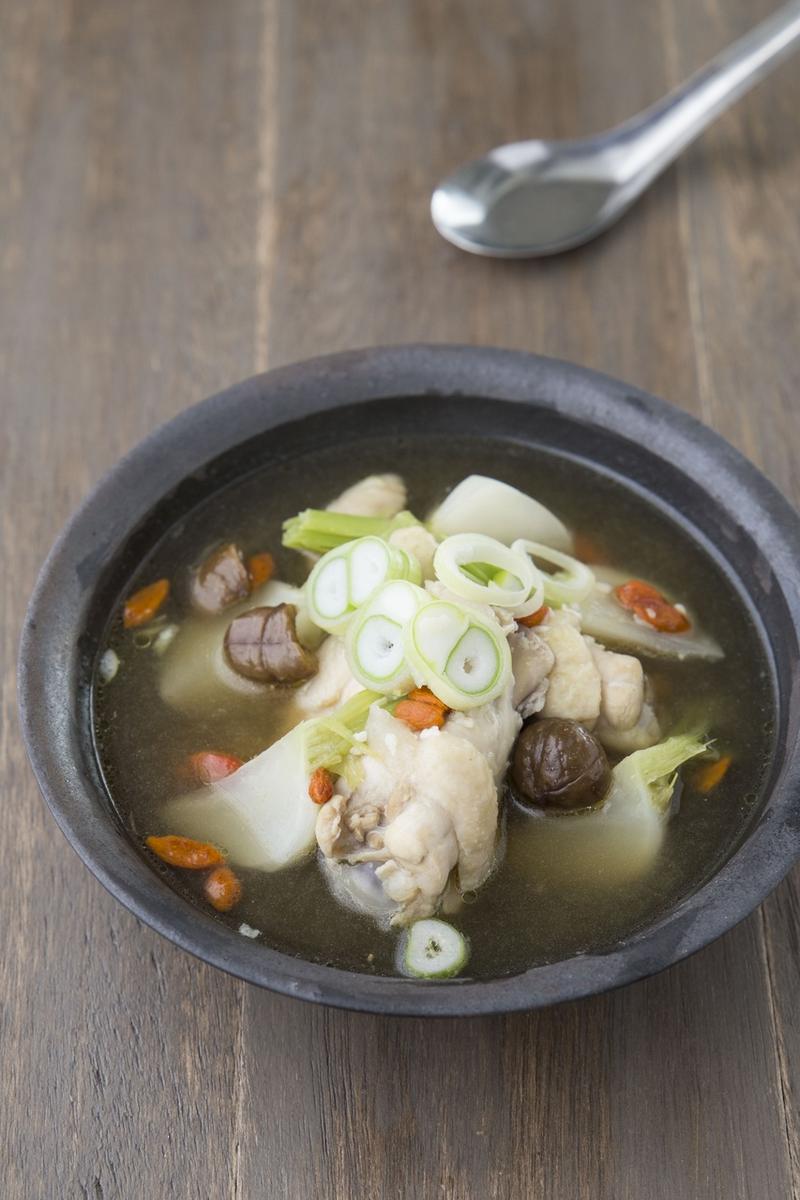 【黄体期】鶏手羽とかぶの塩麹スープ