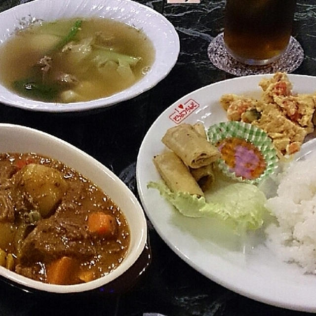 フィリピン料理ランチ☆５００円でこんなに出てくるの～？！♪