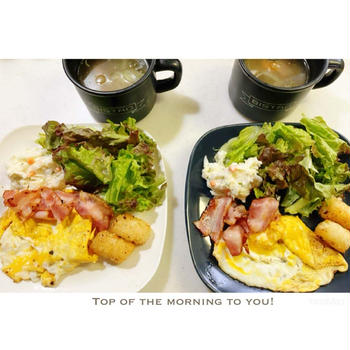 本日の朝ごはん。