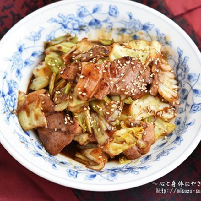 食べ盛りの子供さんも大満足♪　豚バラキャベツのコク旨味噌炒め