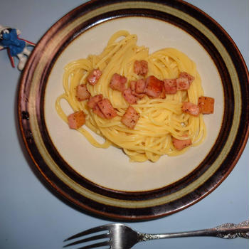 Carbonara　Pasta (Simple Version)　　　　　　