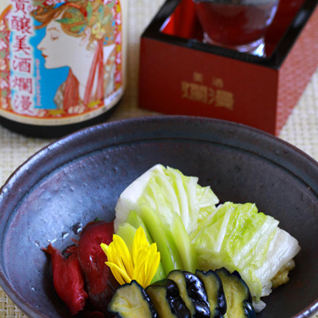 秋田の漬物と美酒