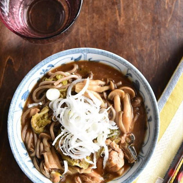 レシピブログでの連載更新しました♪年越しにも！サバ缶でカレー蕎麦