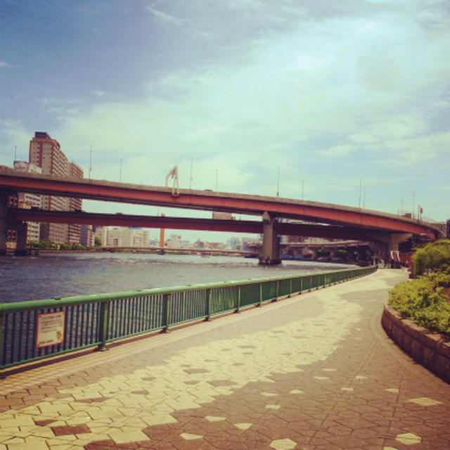 今日は浅草までランニング