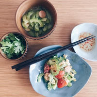 中華スープの素で簡単　ゴーヤのスープ