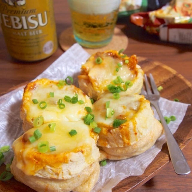 【掲載のお知らせ：糖質オフレシピ】ダイエット中にオススメ♡油揚げの納豆キムチーズ焼き