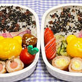 5月28日＊チーちくとウインナー竹輪の肉巻きで簡単べんとー！！