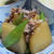 「豚肉と大根と絹さやの煮物」