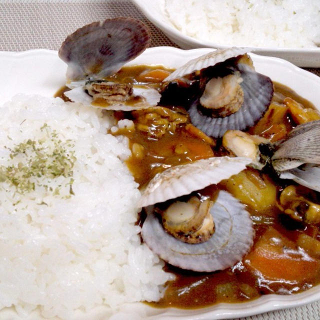 【レシピ】贅沢！貝がゴロゴロ！シーフードカレー(^^♪