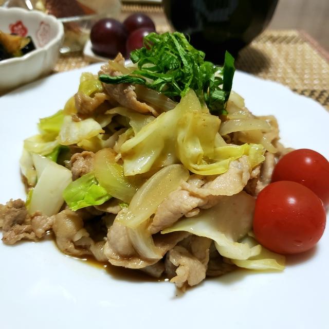 豚肉とキャベツのポン酢炒めのレシピ