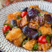 【レシピ】トロトロ茄子の鶏肉の♬やみつき大葉南蛮漬け♬