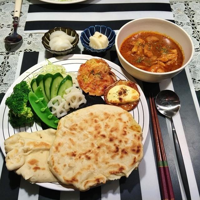 バターチキンカレーの献立