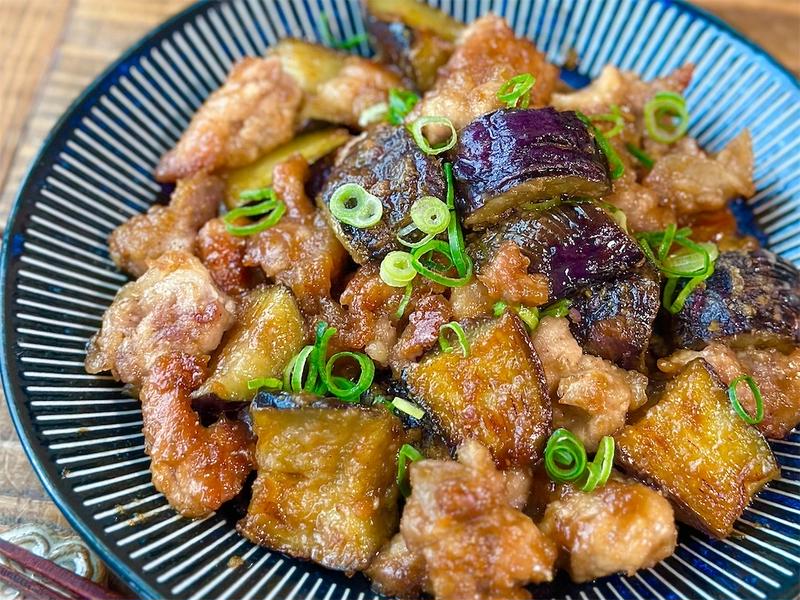 【レシピ】がっつり節約♬豚肉と茄子のやみつきごま味噌炒め♬