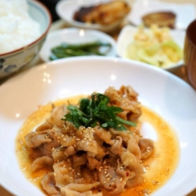 豚バラ焼き☆