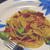 空豆とベーコンのチーズクリームパスタ☆焼き空豆はほっくほく♪：取材で…♡