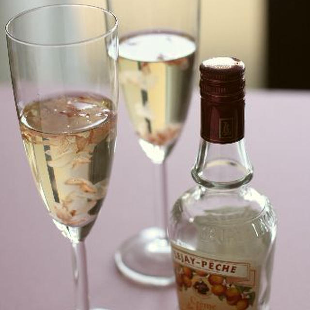 もものお酒で、桜のジュレ　レシピUP