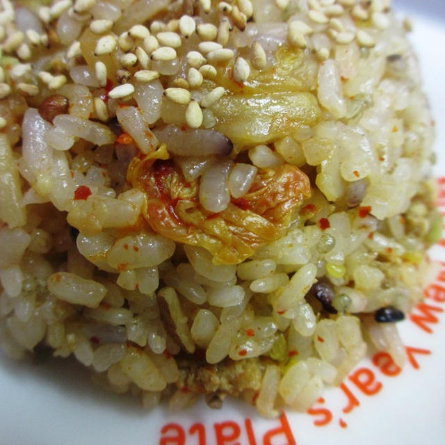 ８０日目：キムチ炊き込みご飯&青じその即席漬け
