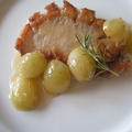 Filetto di maiale all'uva bianca 豚肉の白葡萄ソース