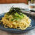 ５分で簡単♪しらすと水菜の麺つゆガーリック和風パスタ＊簡単＊ランチ＊麺＊時短＊　