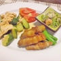 30分で晩御飯　豚バラ大根巻き他