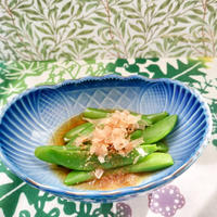 胃腸を助ける薬膳副菜～スナップエンドウのおひたし