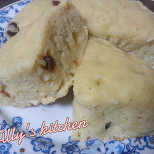 マクロビ：ホットケーキミックスと山芋の蒸しパン
