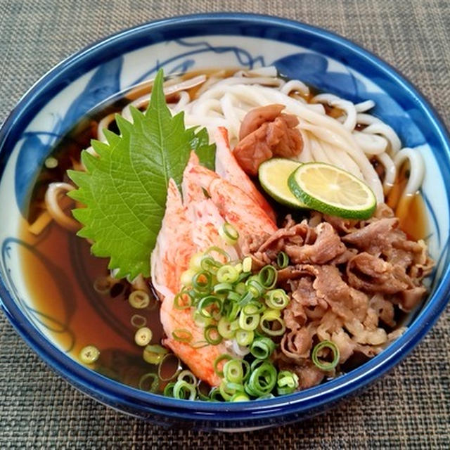 ちょっと早めに連絡ほしかったなぁ・・・ぶっかけ冷やし肉うどん♪・・♪