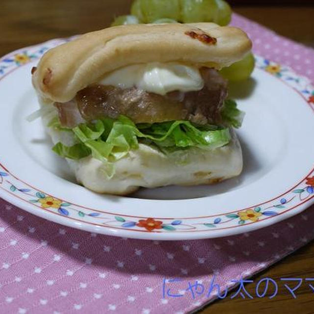 ＜チキンの照り焼きサンド♪＞