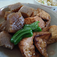 【つけてみそかけてみそ】で簡単☆厚揚げとこんにゃくの煮物