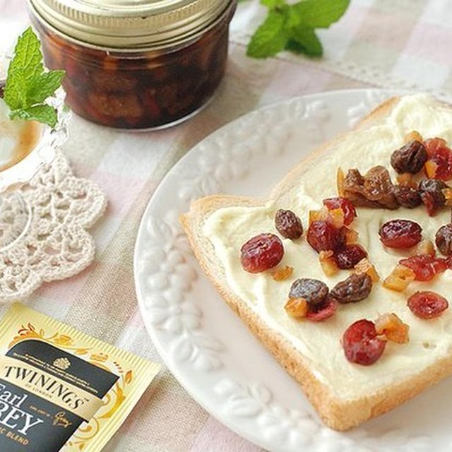 驚くほどふわふわ～♡朝食に絶対おすすめ！【簡単ドライフルーツの紅茶漬け】