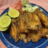 『手羽中スペアリブの甘辛揚げ』