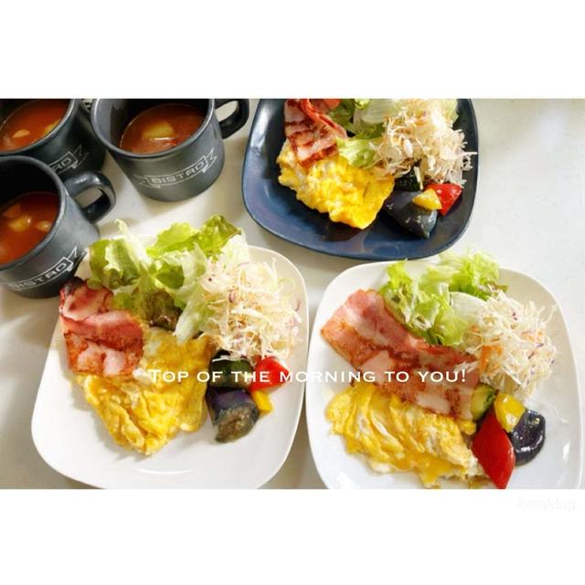 本日の朝ごはん。
